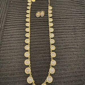 Chicos Necklace With Matching Earrings 22 inches